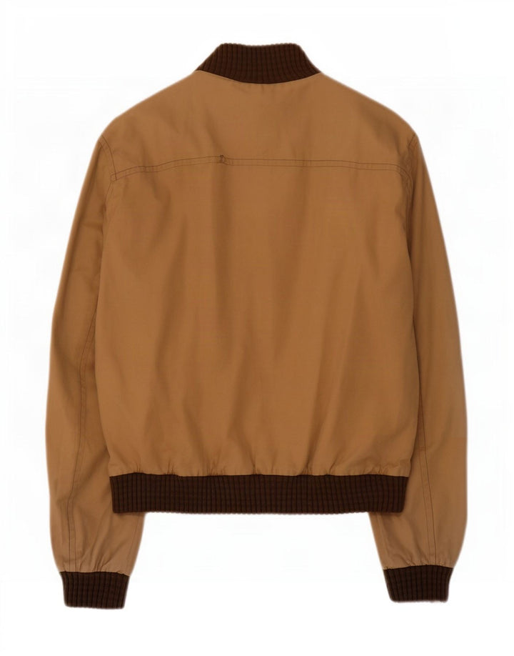 Tommy Hilfiger Herre Bomber Jacket UK 38 Medium Beige Colourblock Bomuld