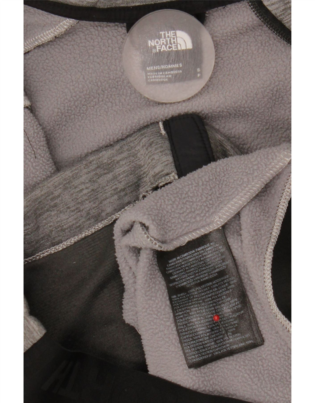 The North Face Herre hættetrøje med lynlås lille grå farveblok polyester