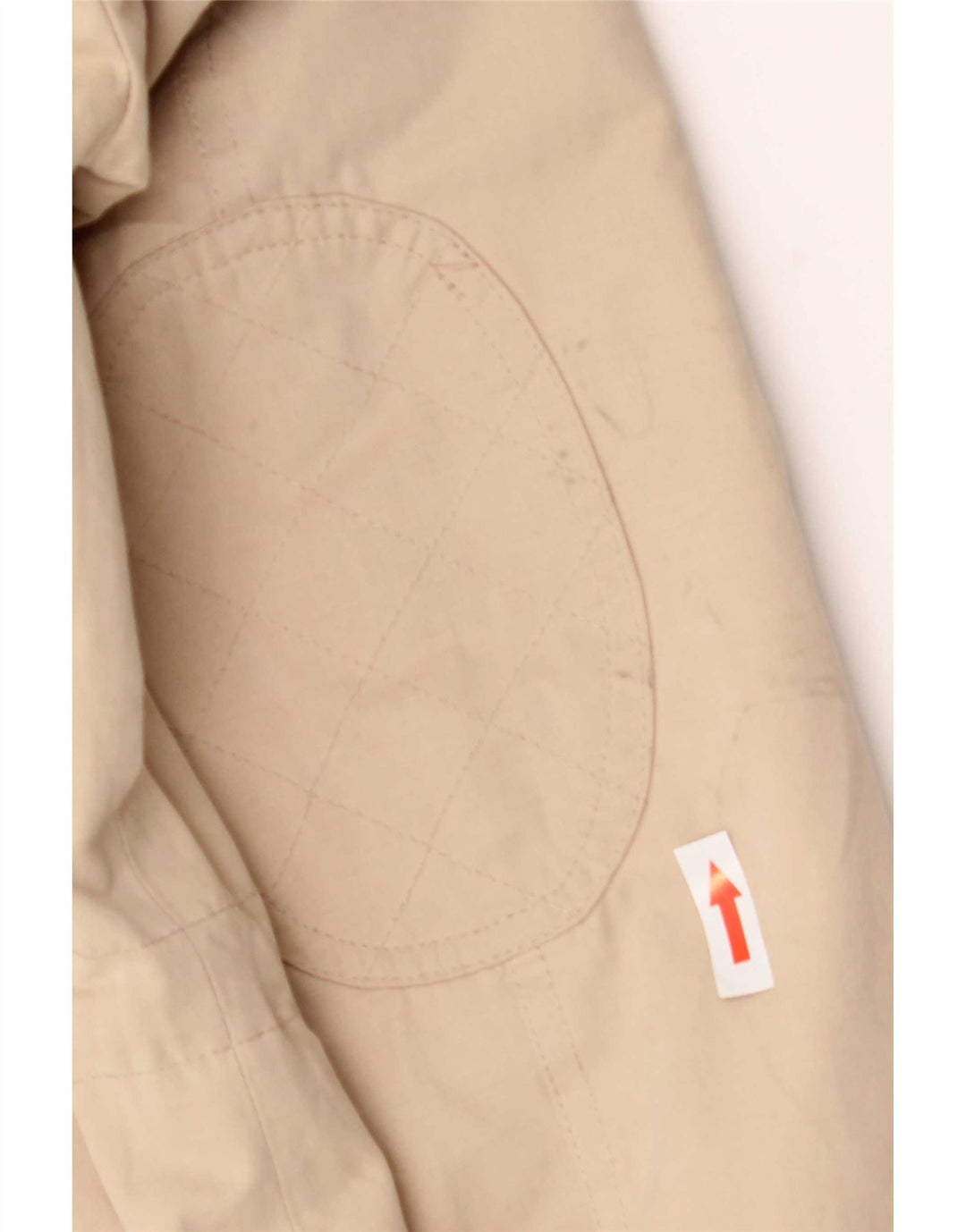 Zara Dame Hooded Parka Jacket UK 14 Medium Beige Polyester