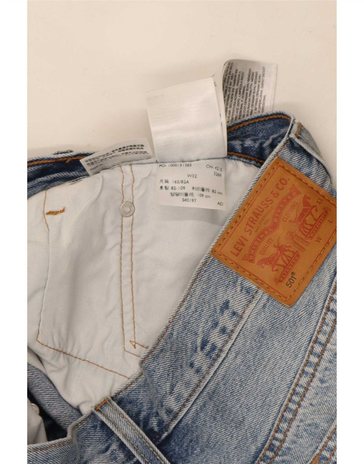 Levi's Womens 501 denimshorts W32 Medium Blue Bomuld