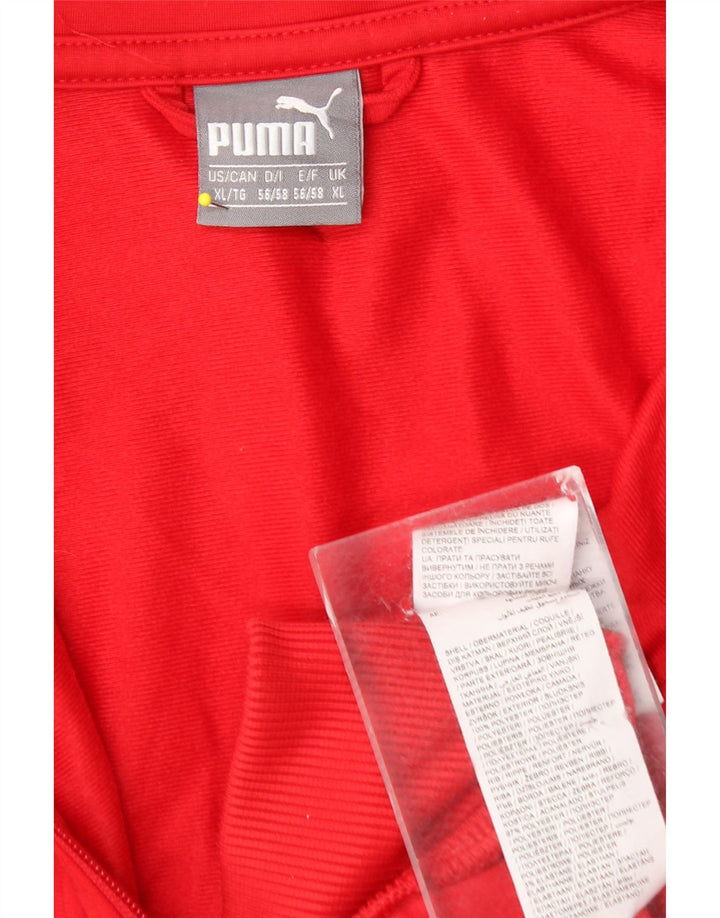Puma Træningsdragt til mænd Topjakke XL Rød Colourblock Polyester