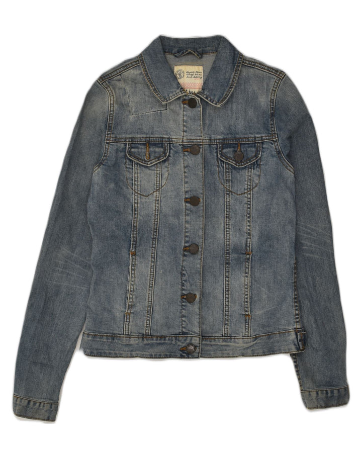 FAT FACE Womens Denim Jacket UK 10 Small Blue | Vintage Fat Face | Thrift | Second-Hand Fat Face | Used Clothing | Messina Hembry 