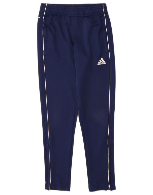 Adidas Boys Aeroready Tracksuit Bukser 9-10 år Navy Blue Polyester