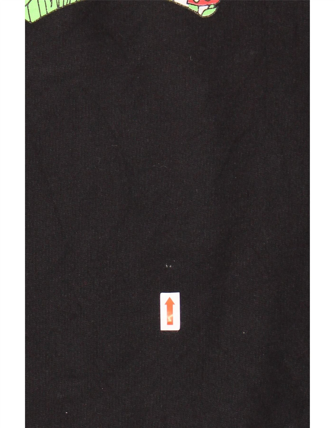 LEVI'S Grafisk Sweatshirt Jumper til kvinder UK 10 Lille sort blomstret bomuld