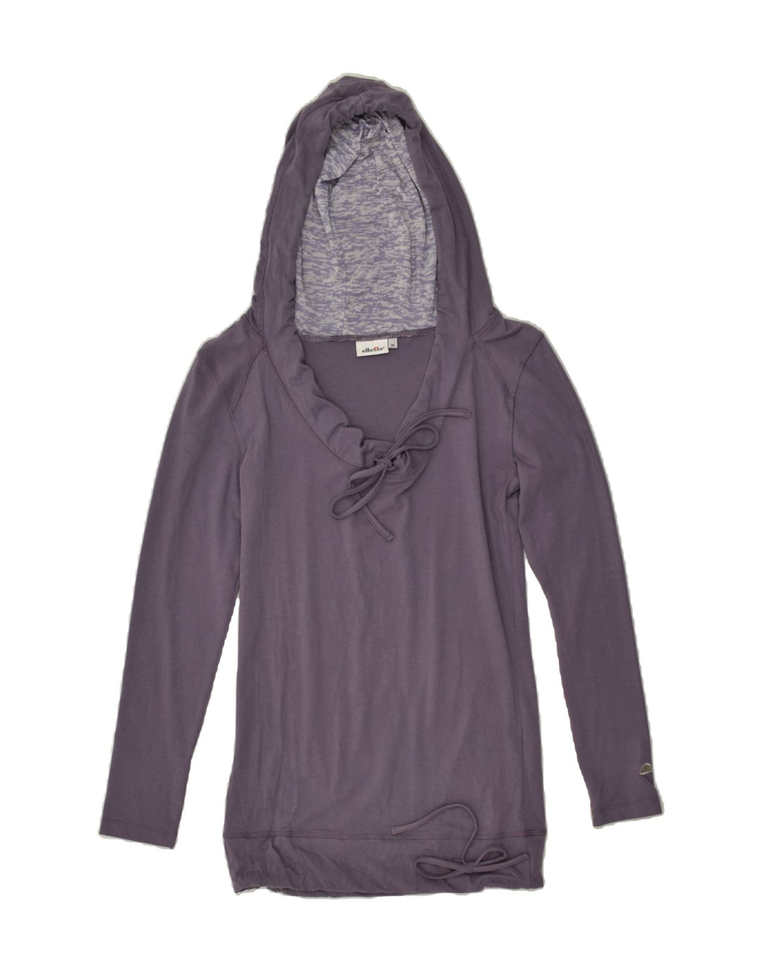ELLESSE Womens Hoodie Jumper UK 12 Medium Purple Cotton | Vintage Ellesse | Thrift | Second-Hand Ellesse | Used Clothing | Messina Hembry 
