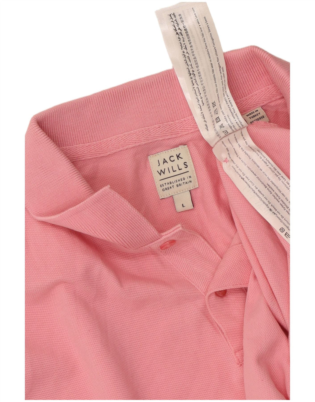 JACK WILLS Poloshirt til mænd Stor Pink Bomuld