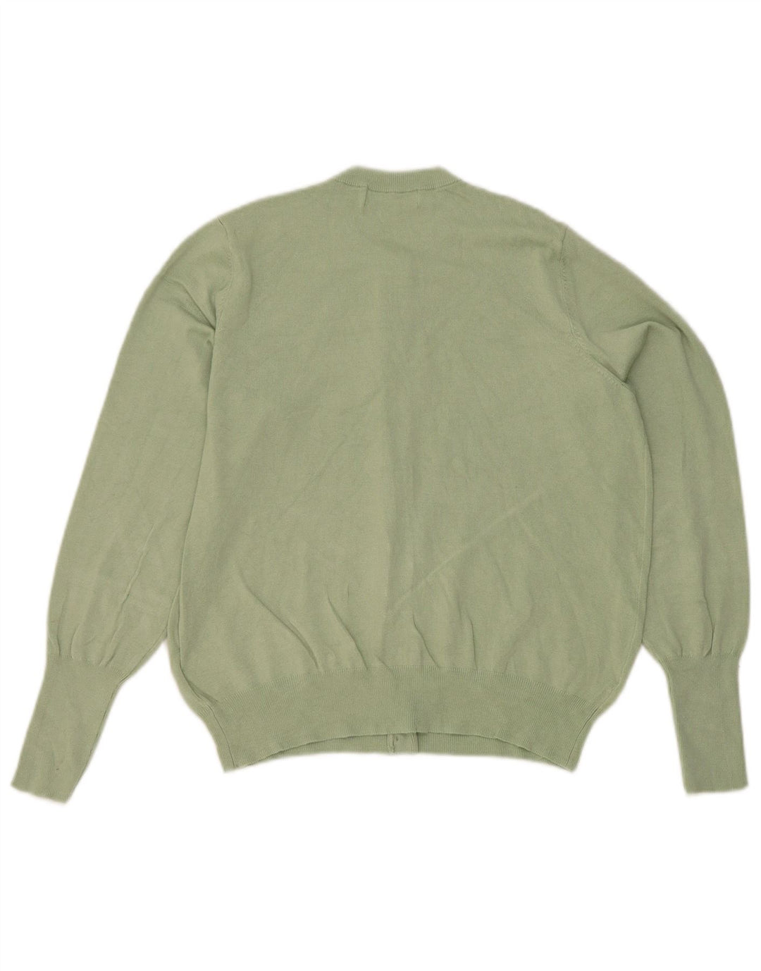 Marks & Spencer Dame Cardigan Sweater UK 14 Medium Green Viscose