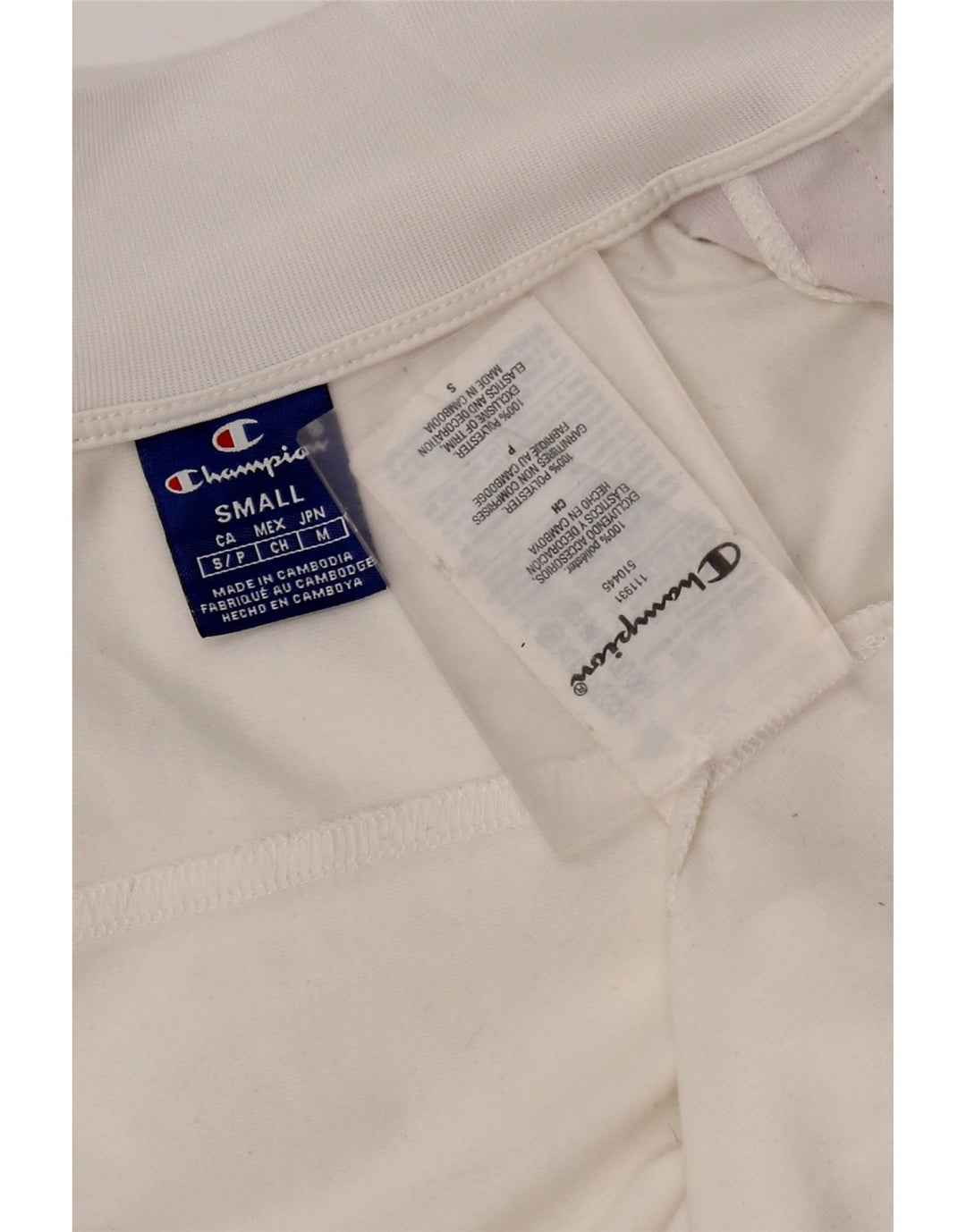Champion Dame grafisk træningsdragt Topjakke UK 10 Lille hvid polyester