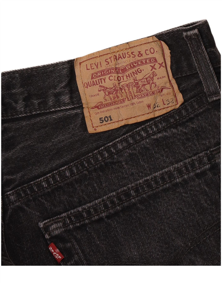 Levi's Herre 501 lige jeans W32 L32 Grå