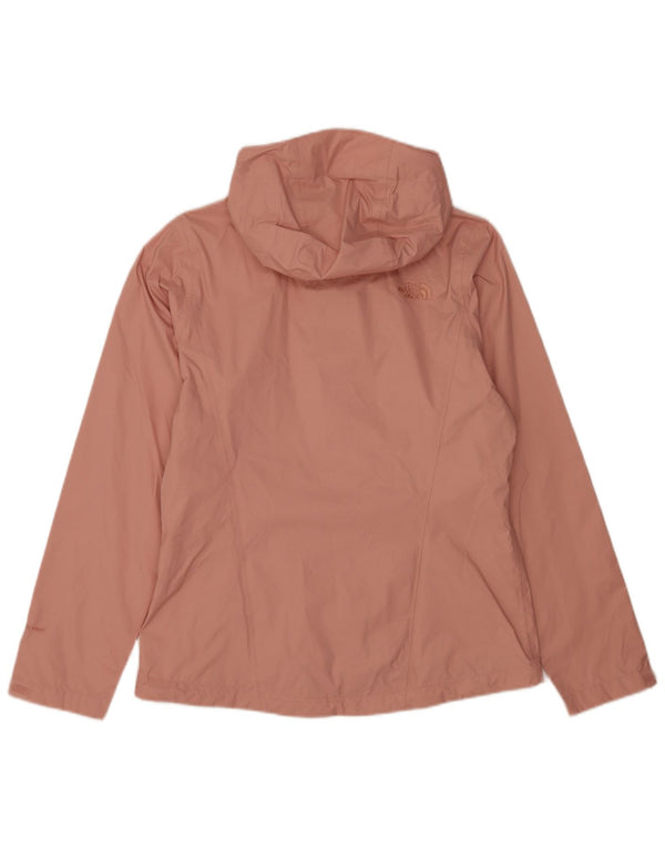 The North Face Womens Hooded Rain Jacket UK 14 Medium Pink Nylon