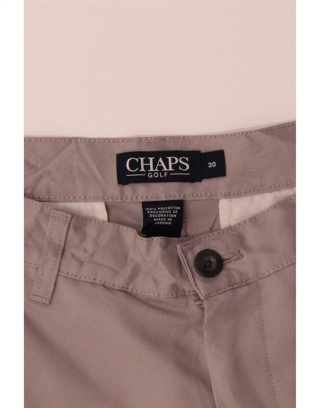Chaps Herre Chino Shorts W30 Medium Grå Polyester