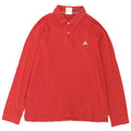 Adidas Langærmet Polo Shirt til mænd Stor rød bomuld