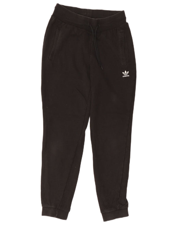 Adidas Dame træningsdragt Bukser Joggers UK 10 Small Black Bomuld