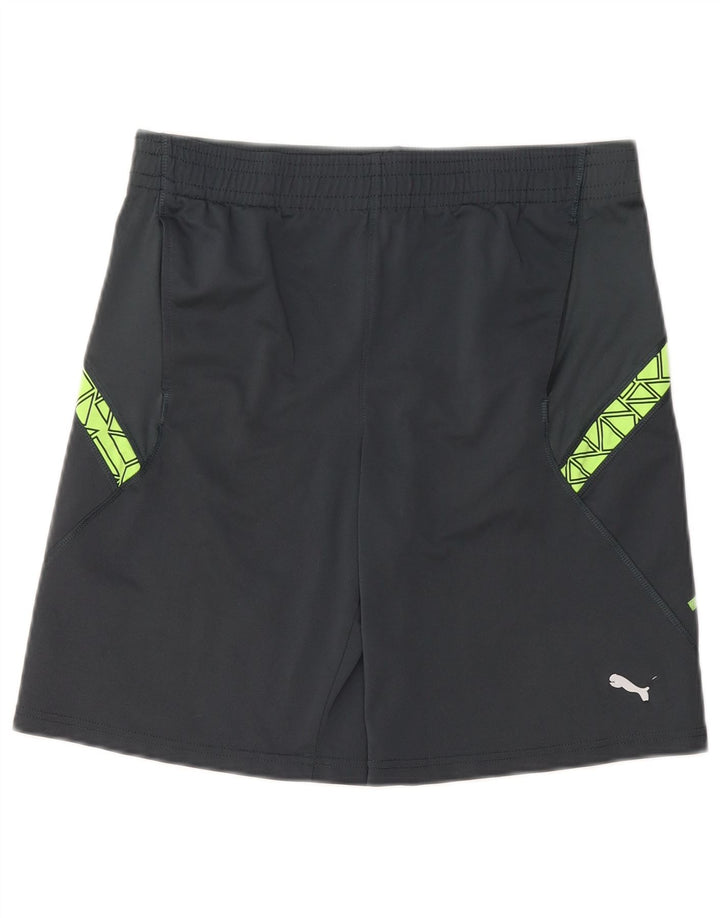 PUMA sportsshorts til kvinder US 14/16 Large Grå Geometrisk Polyester