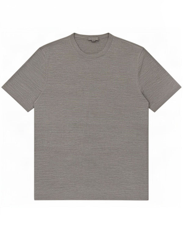 Cos Herre T-shirt Top Medium Grey Flecked Silk