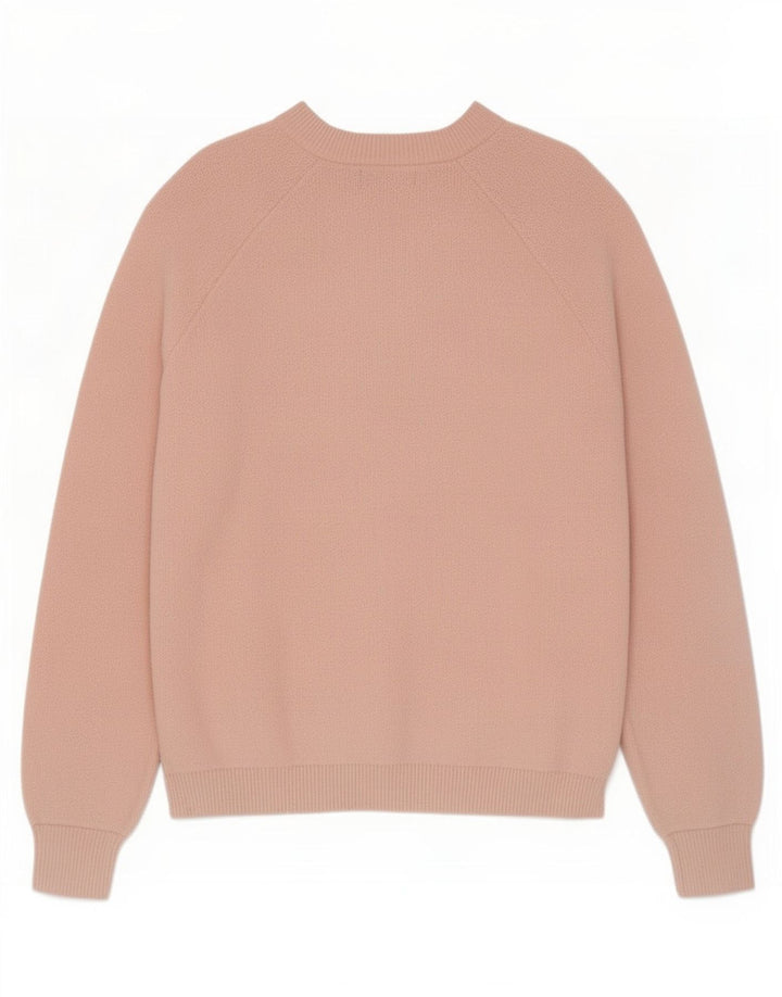 Marks & Spencer Dame Oversized Boat Neck Jumper Sweater UK 14 Medium Pink