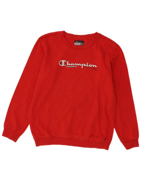 Champion Boys Grafisk Sweatshirt Jumper 13-14 år XL Rød Bomuld