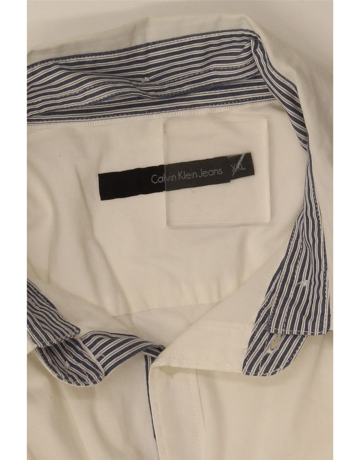 Calvin Klein Jeans Herreskjorte 2XL Hvid