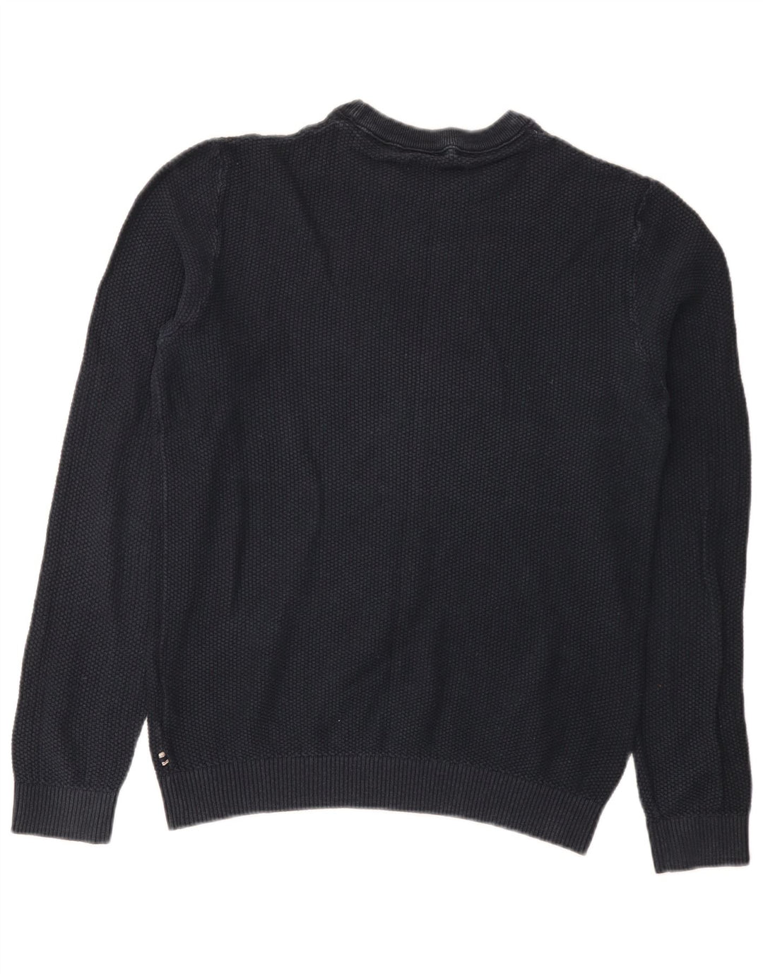 Jack & Jones Herre sweater med rund hals, mellemblå marineblå bomuld