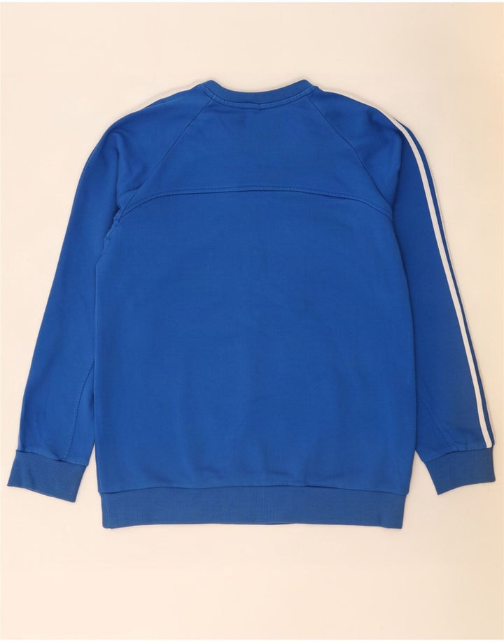 Adidas Sweatshirt til mænd, stor blå bomuld