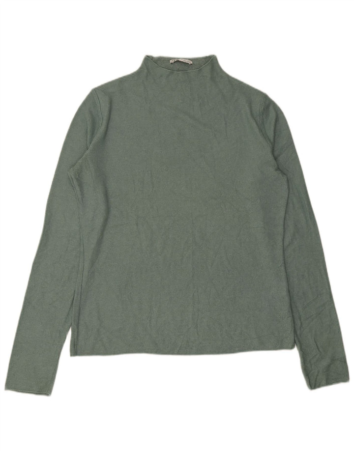 Zara Dame Turtle Neck Jumper Sweater UK 16 Large Green