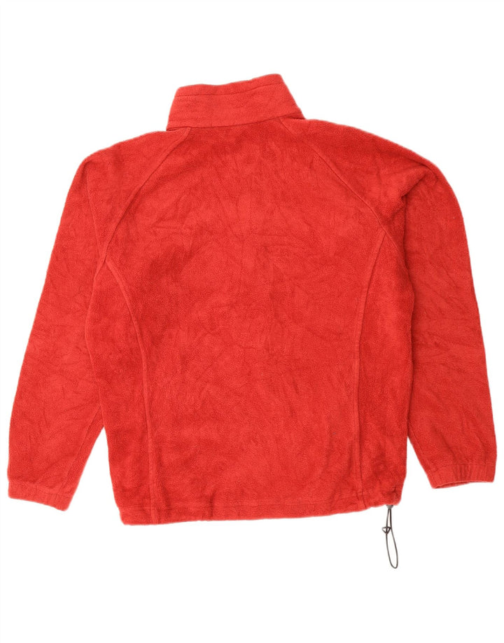 COLUMBIA Womens Fleece Jacket UK 16 Large Red Polyester