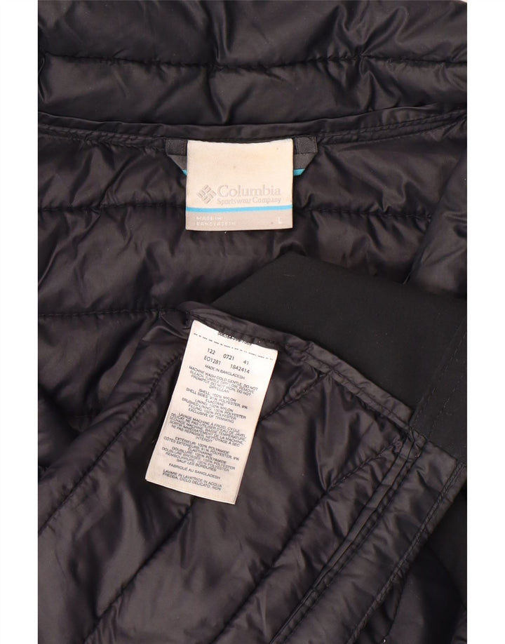 COLUMBIA Polstret Gilet til mænd UK 40 Stor sort nylon