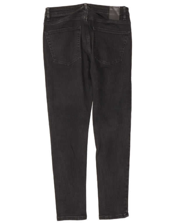 Zara Herre Skinny Jeans EU 40 Medium W31 L28 Sort Bomuld