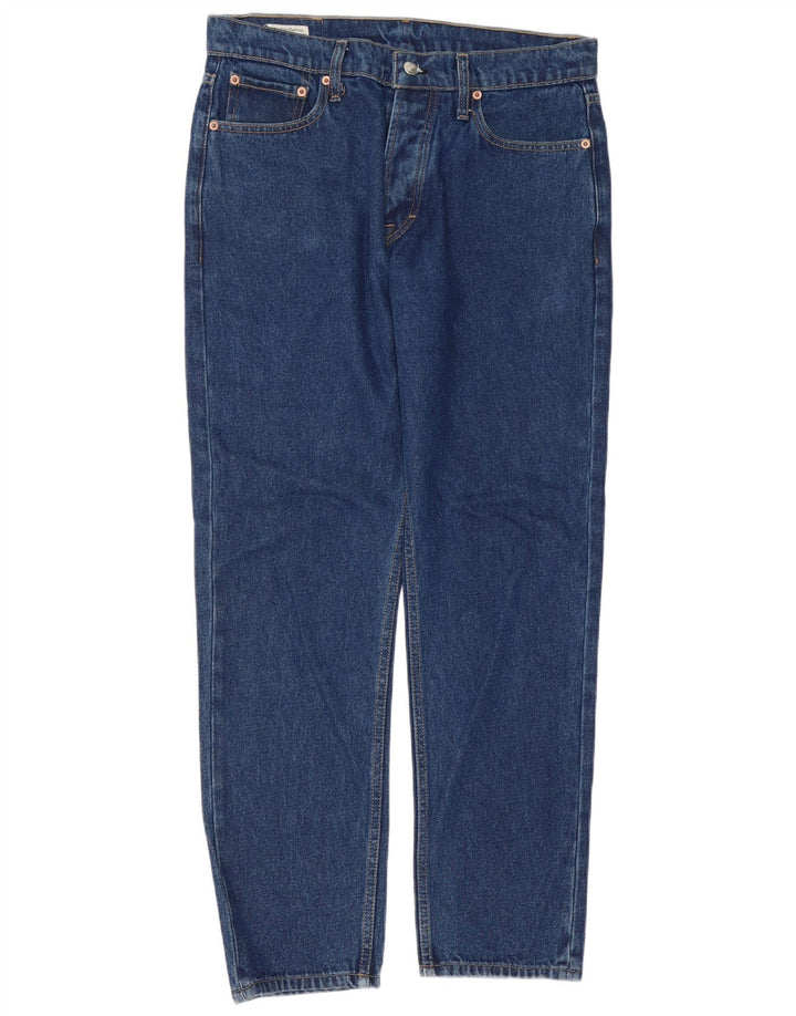 Levi's Herre 501 Straight Jeans W32 L30 Blå Bomuld