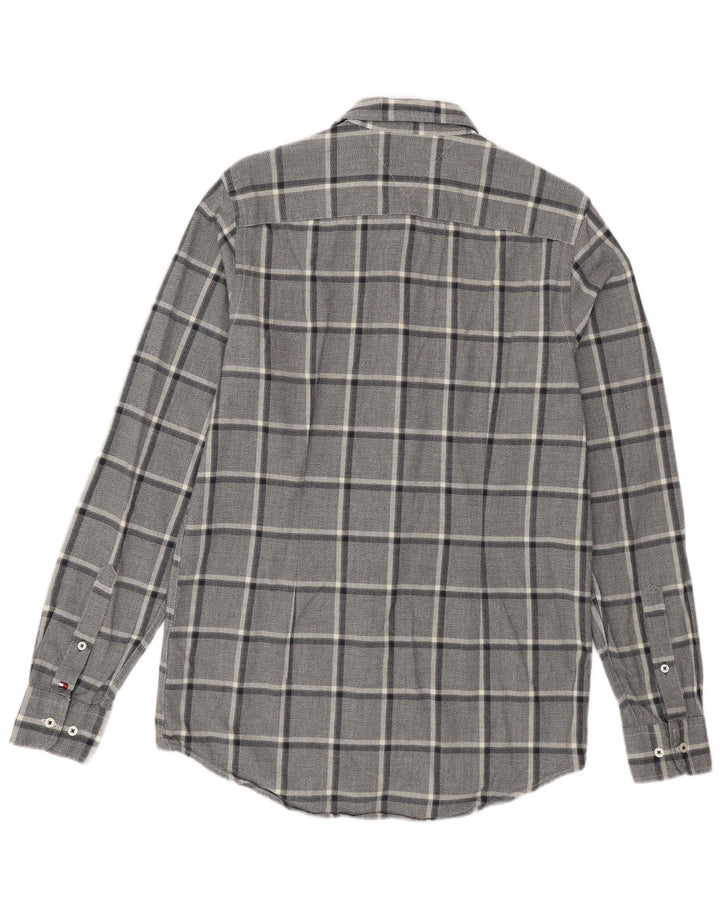 Tommy Hilfiger Herre Slim Fit Flanellskjorte Medium Navyblå Ternet Bomuld