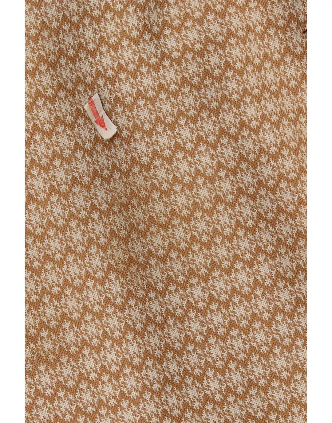 Vintage overfrakke til kvinder UK 10 Lille Beige Geometrisk