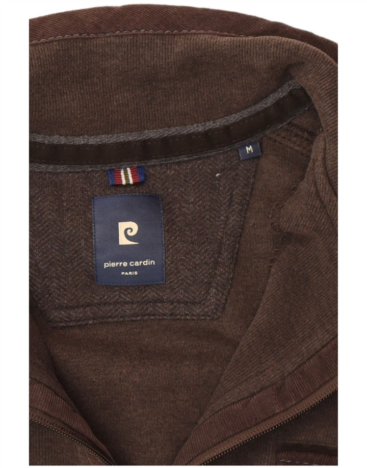 Pierre Cardin Herre sweater med lynlåshals mellem brun