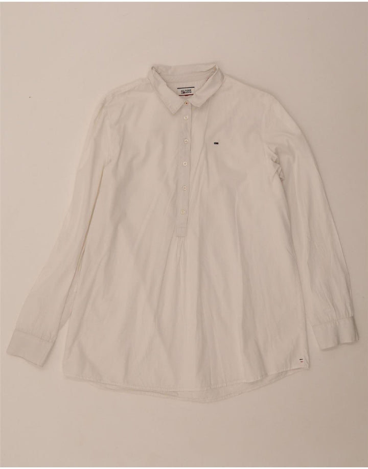 Tommy Hilfiger Dame Pullover Shirt UK 16 Large White