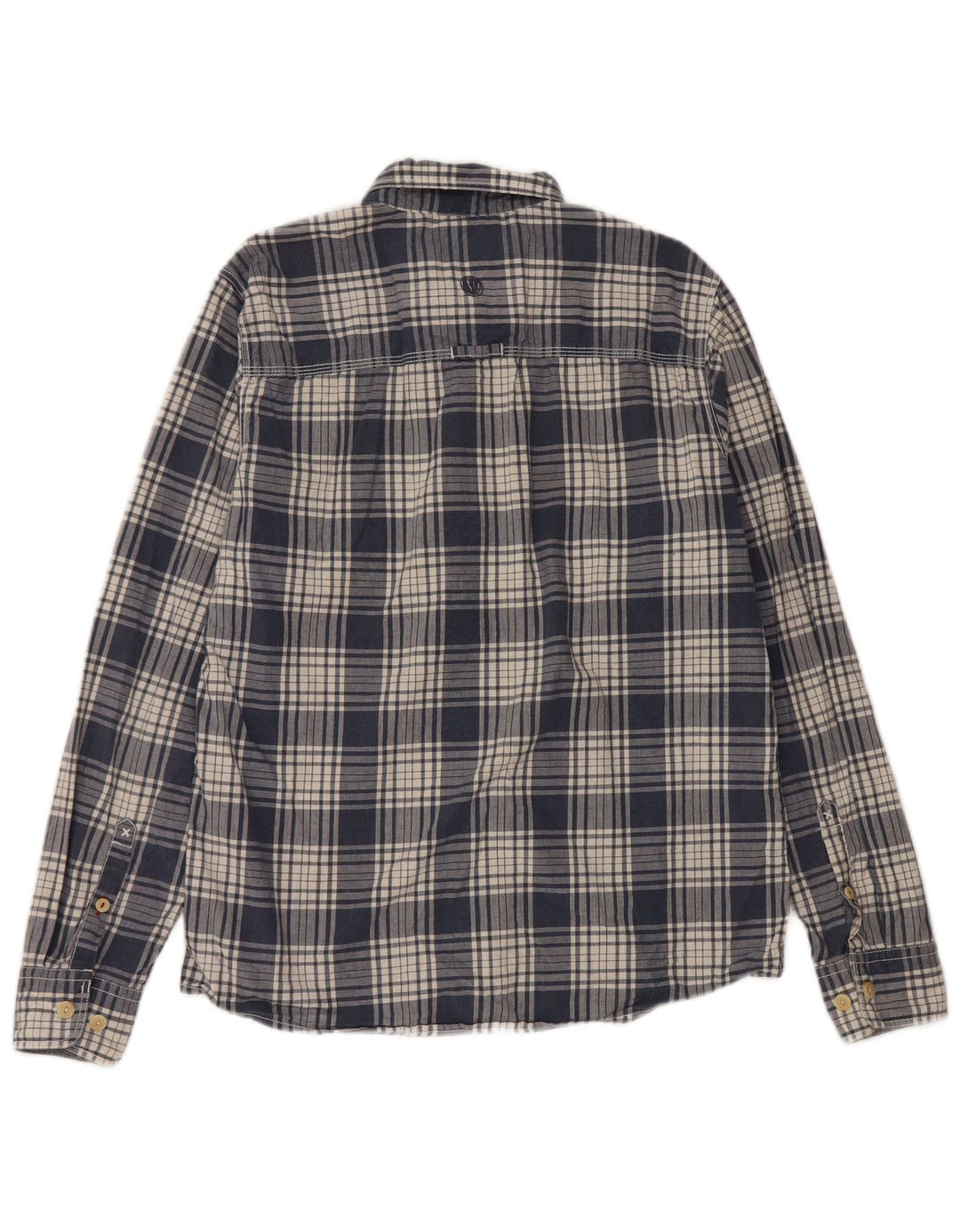 Fat Face Herre Classic Fit skjorte Medium Navyblå Ternet bomuld