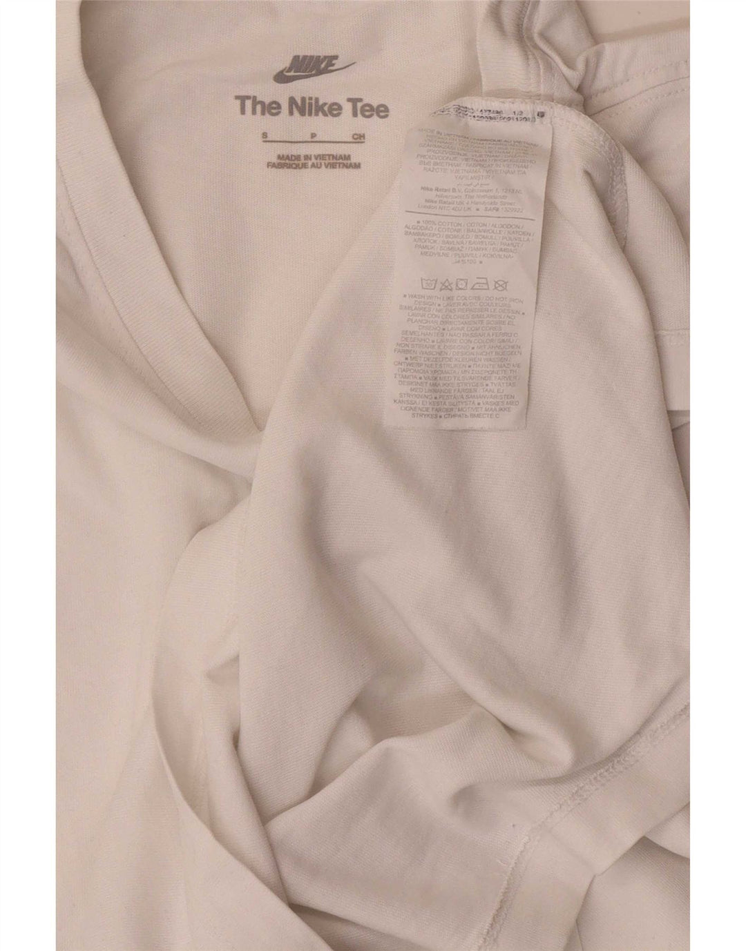 Nike herre T-shirt top lille hvid bomuld