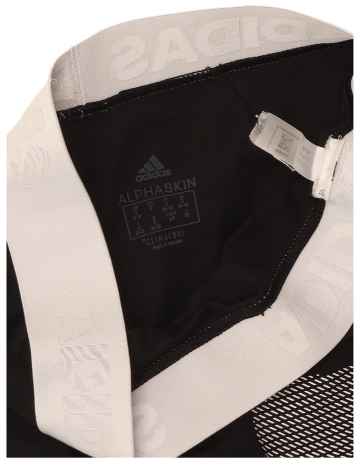 Adidas Womens Climacool Grafiske Leggings UK 8/10 Small Black