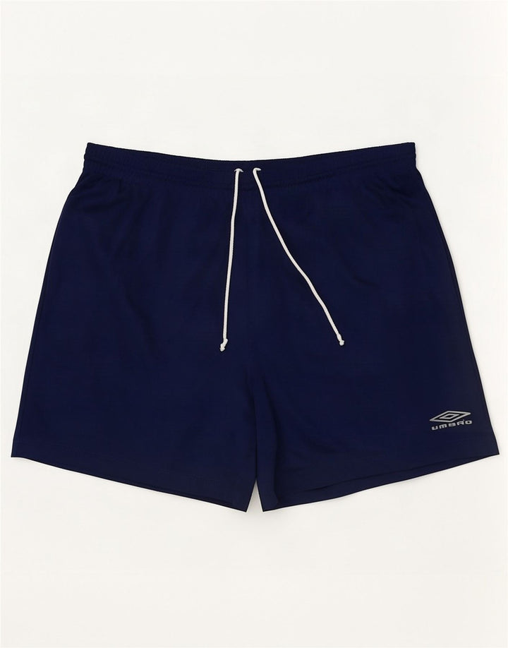 Umbro Herre Sportshorts Large Navy Blue Pinstripe