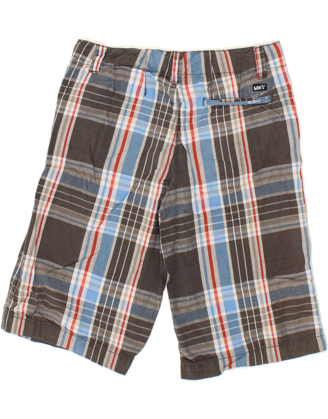 LEVI'S Boys Chino Shorts 13-14 Years  Brown Check Cotton Vintage Levi's and Second-Hand Levi's from Messina Hembry 