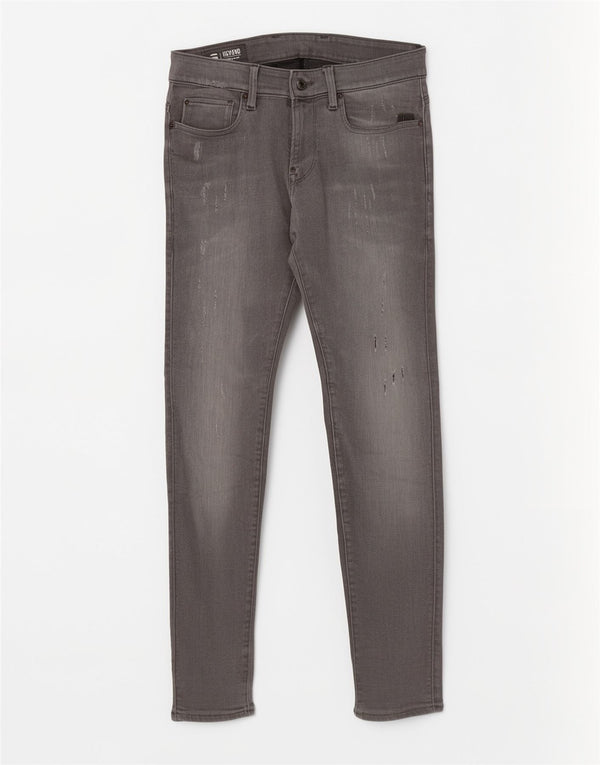 G-Star Herre Revend Distressed Skinny Jeans W30 L32 Grå Bomuld