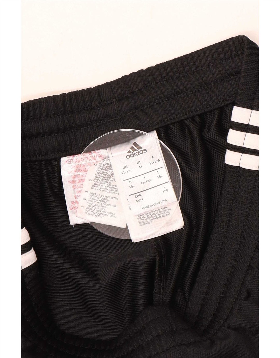 Adidas Drenge Træningsdragt Bukser 11-12 år Sort Polyester