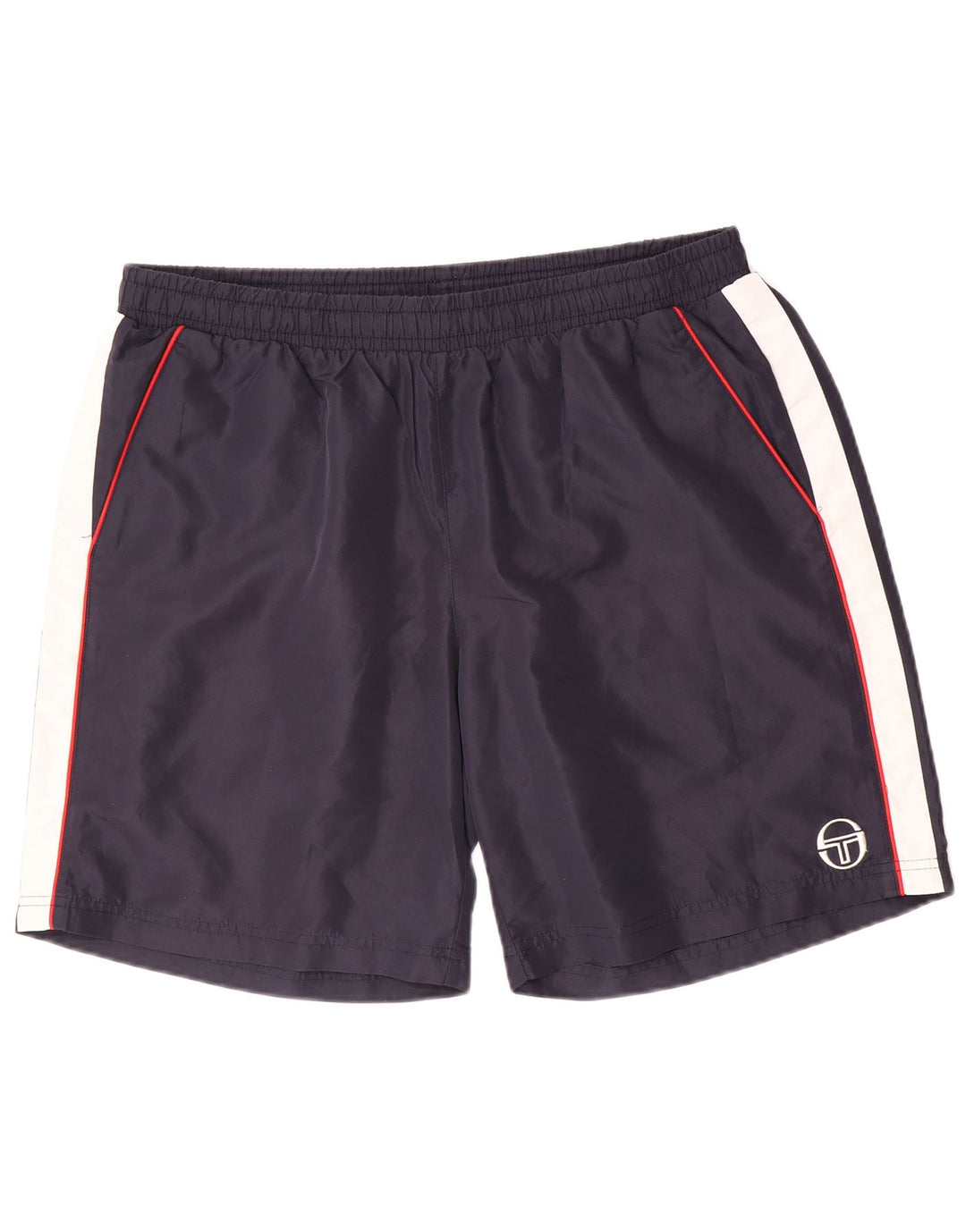 Sergio Tacchini Herre Sportshorts 2XL Navy Blue Colourblock Polyester