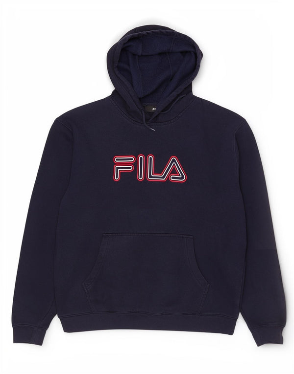 Fila Herre grafisk hættetrøje Jumper Medium Navyblå Bomuld
