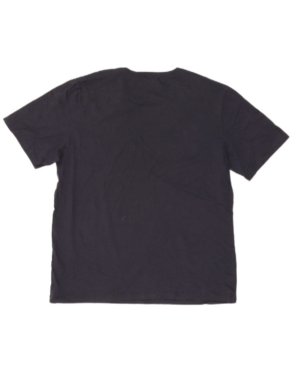 Hugo Boss Herre T-Shirt Top XL Marineblå Bomuld
