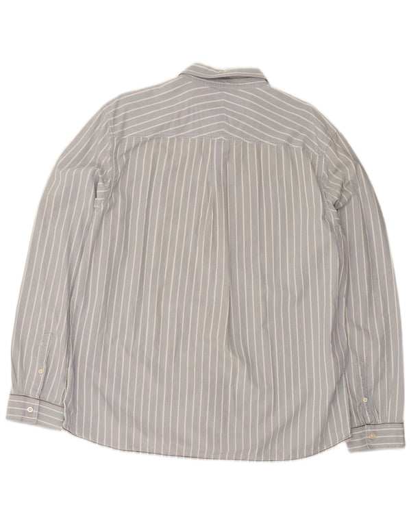 White Stuff Herre Classic Fit skjorte 2XL Blå nålestribet bomuld