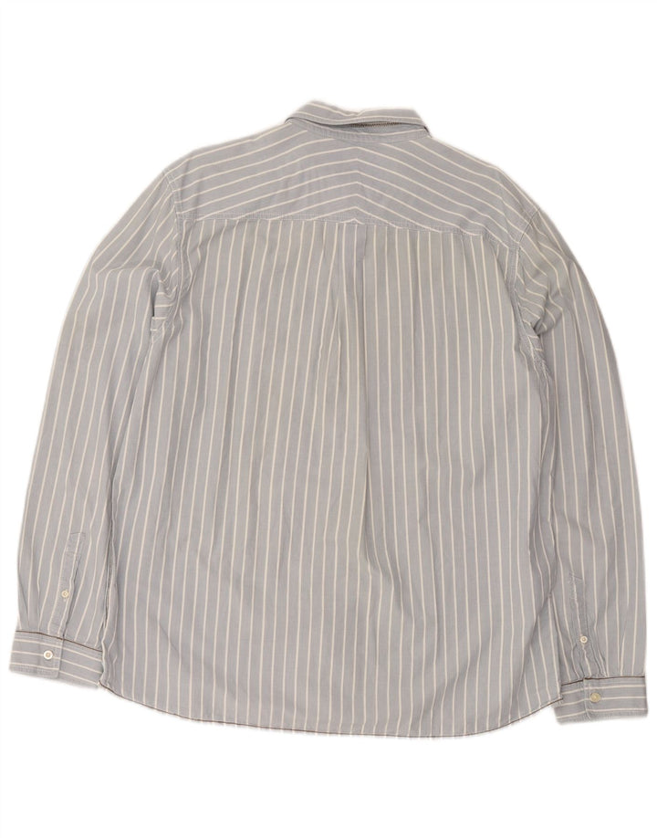 White Stuff Herre Classic Fit skjorte 2XL Blå nålestribet bomuld