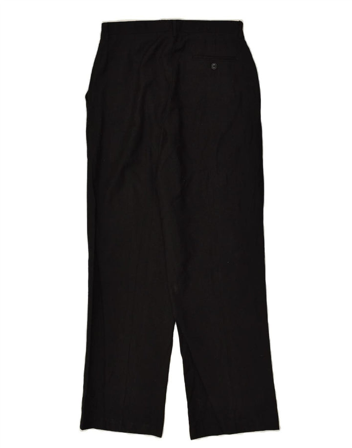 CHAPS Boys Straight Casual Trousers 15-16 Years W28 L29  Black Polyester | Vintage Chaps | Thrift | Second-Hand Chaps | Used Clothing | Messina Hembry 
