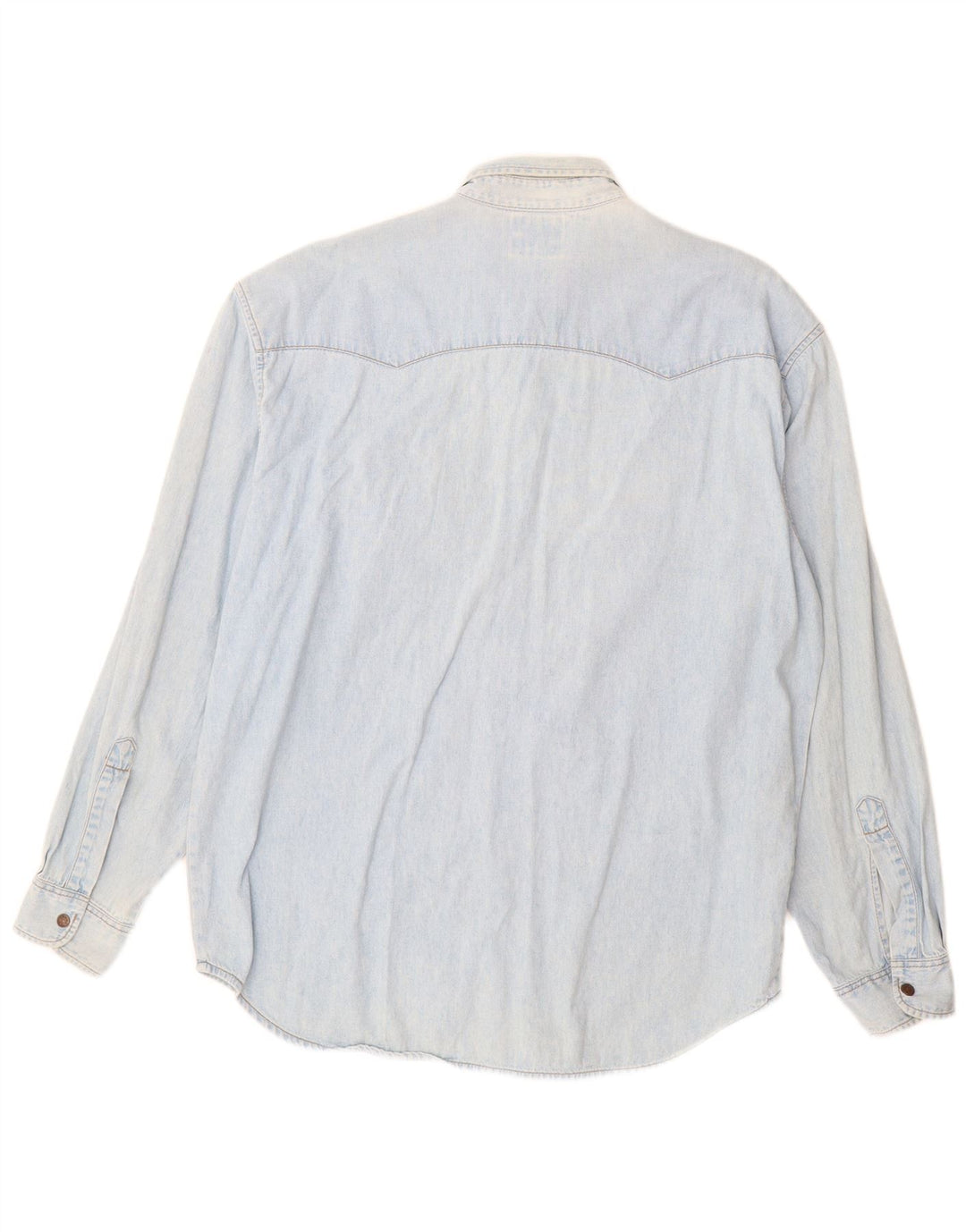 Levi's Denimskjorte til mænd, stor blå bomuld