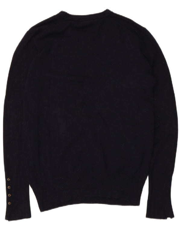 Zara dame sweater med rund hals DK 18 XL marineblå