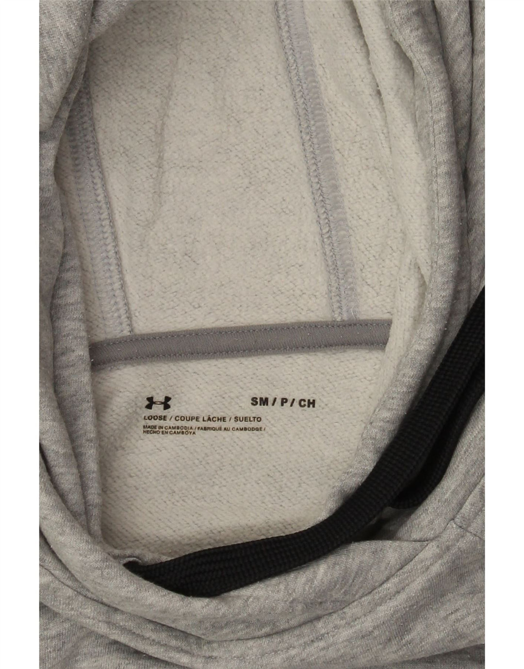 Under Armour Dame Oversized Hoodie Jumper UK 10 Small Grå Flecked