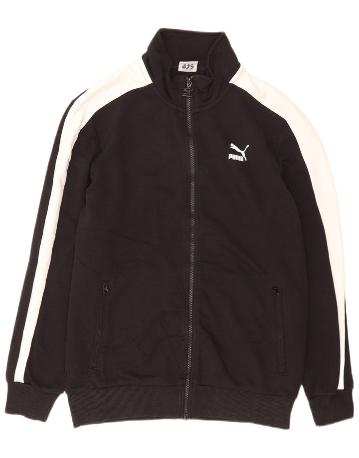 Puma Herre grafisk træningsdragt Topjakke Medium Sort Colourblock Bomuld